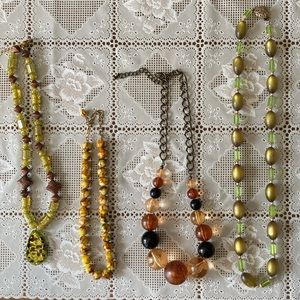 Costume beaded necklaces